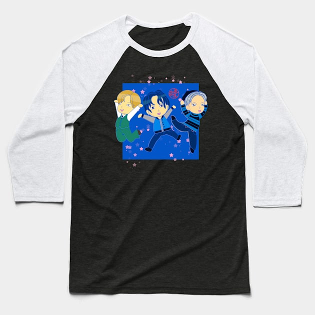 K Pop Baseball T-Shirt by EV Visuals